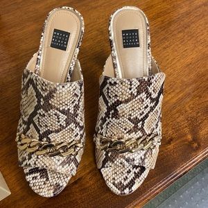 White House black market snake heels.